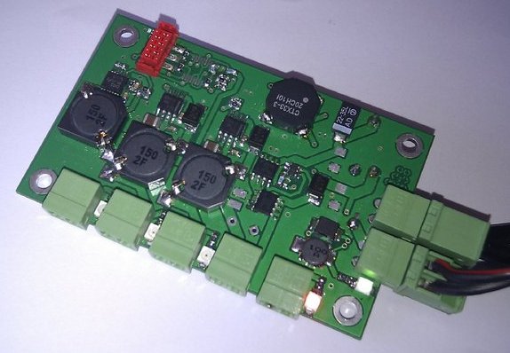 Picture of first supply board version