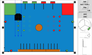 Simulator for Eurobot 2009, loading elements